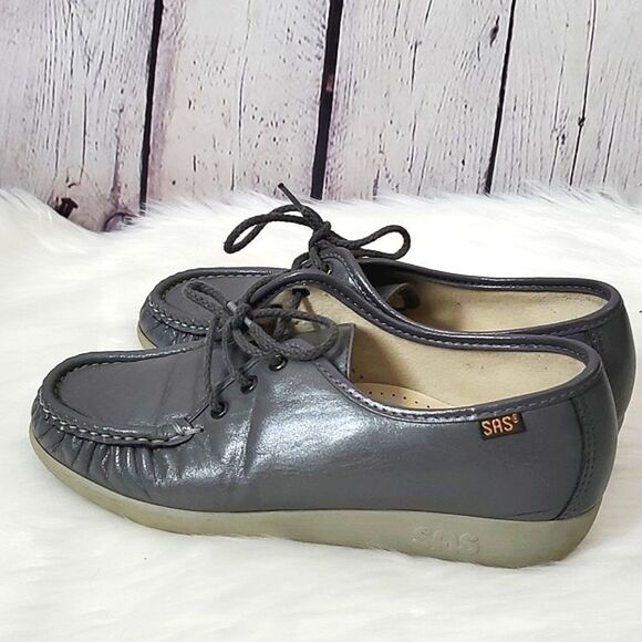 SAS Siesta - Lace Up Loafer Gray 7.5 - Picture 6 of 13